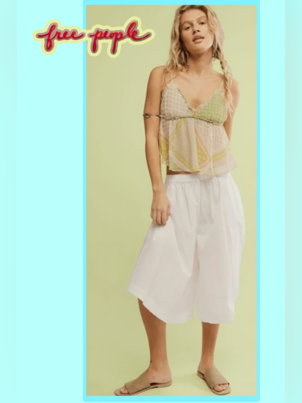 Free People Lucca White Culotte Shorts XS NWOT